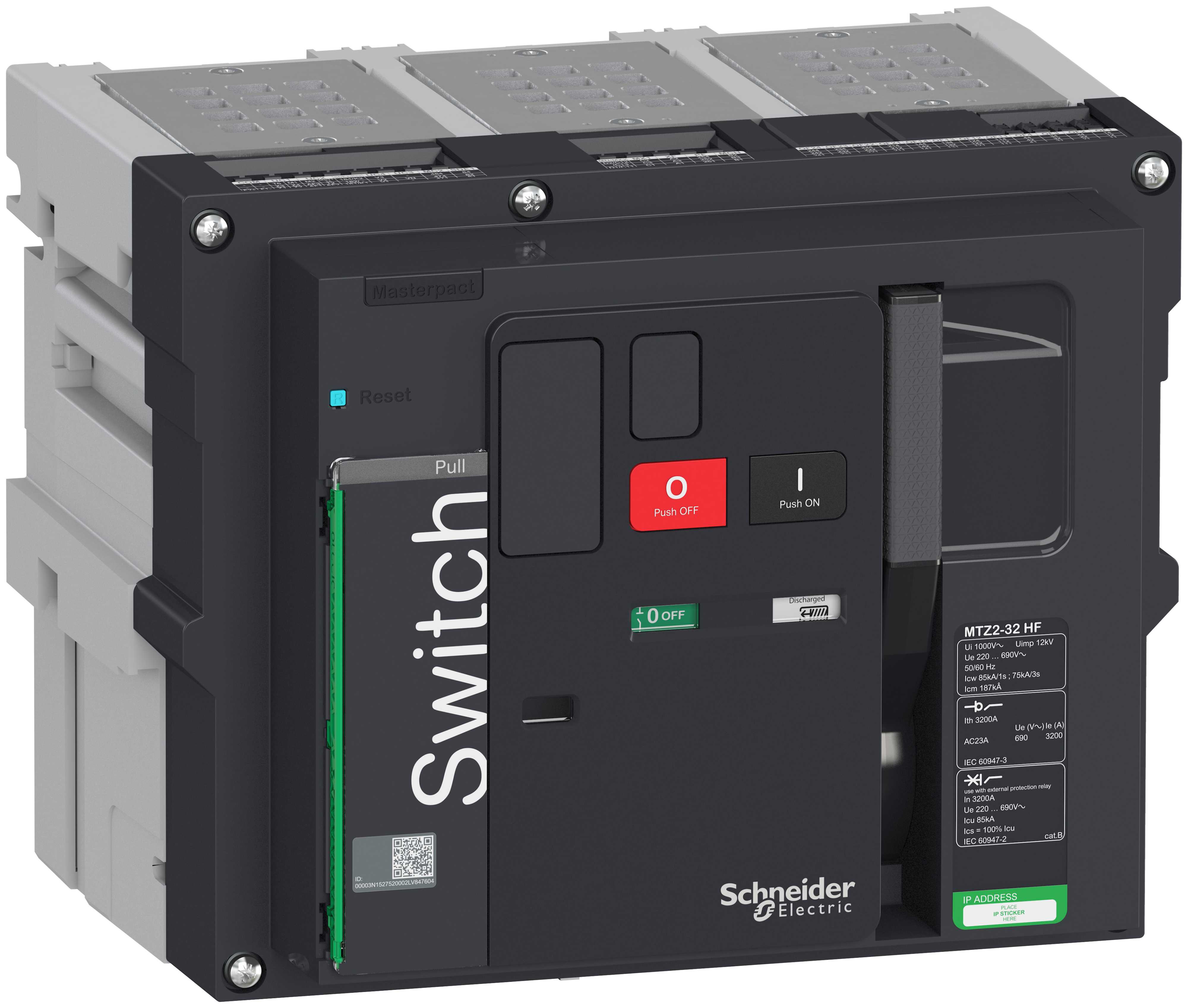 Schneider Electric - Lastbryter MTZ2 32HF 3p uttr,