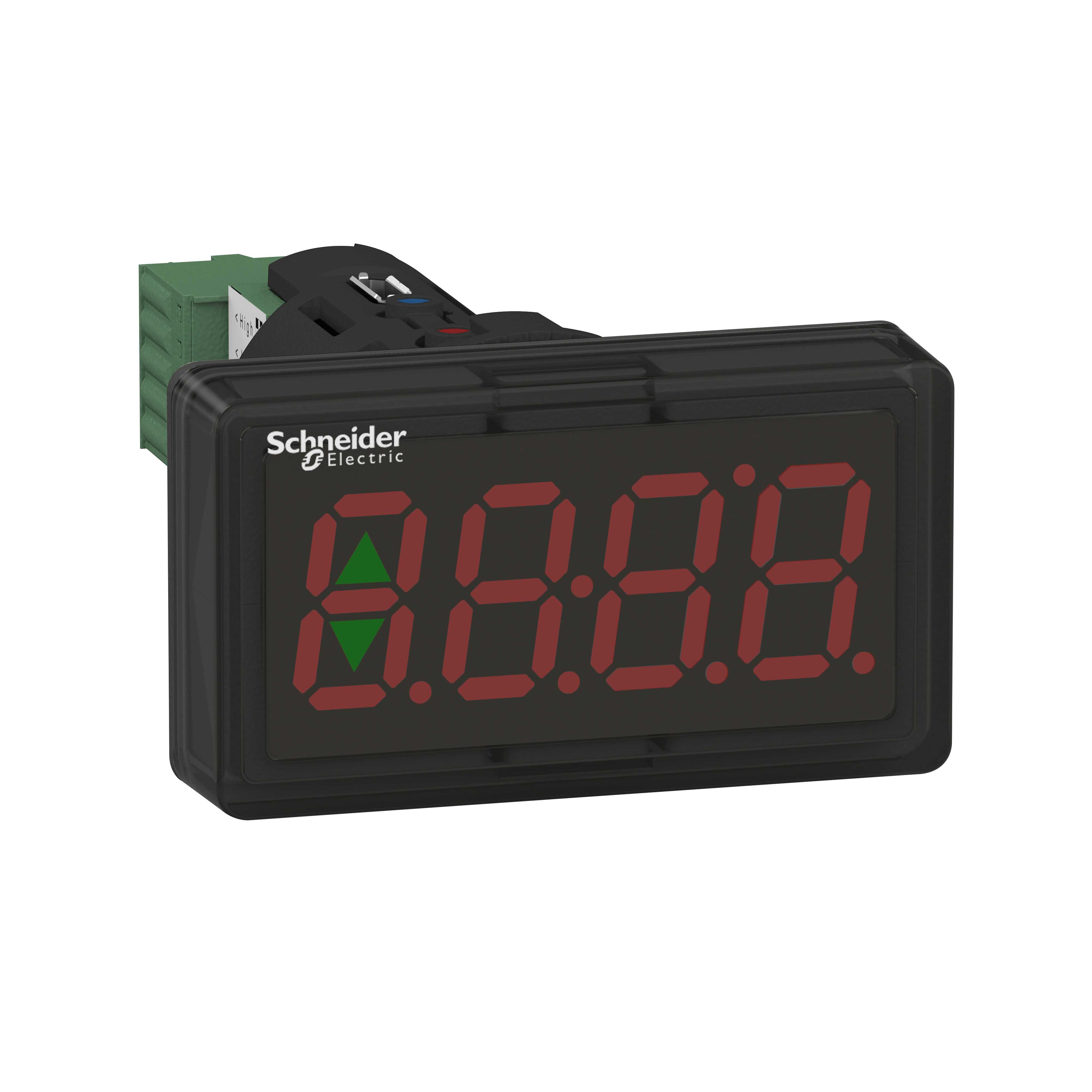 Schneider Electric - Panelmeter for Ø22 mm montasje med display i rød farge og 4..20 mA forsyning