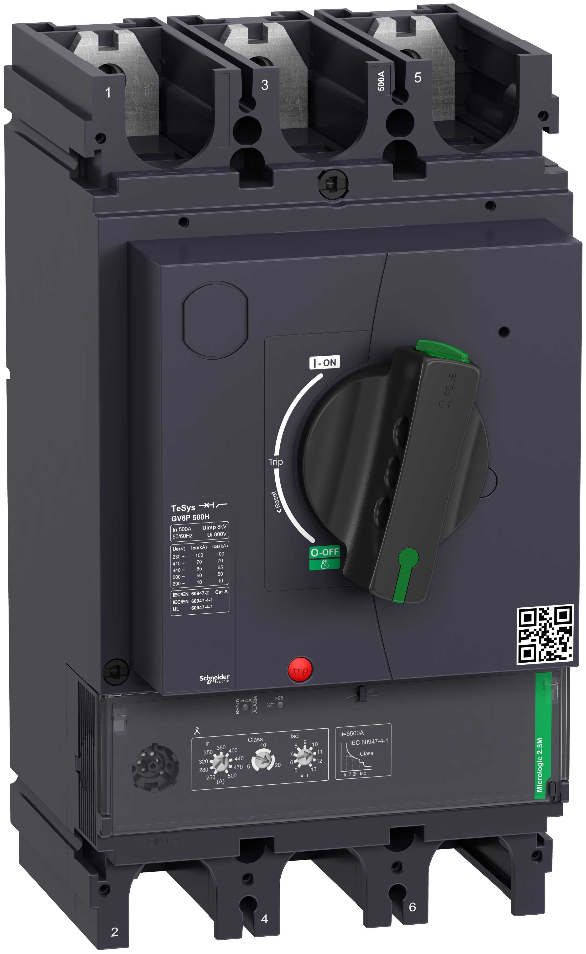 Schneider Electric - GV6 Motorvern Mg/trm 500A,70kA