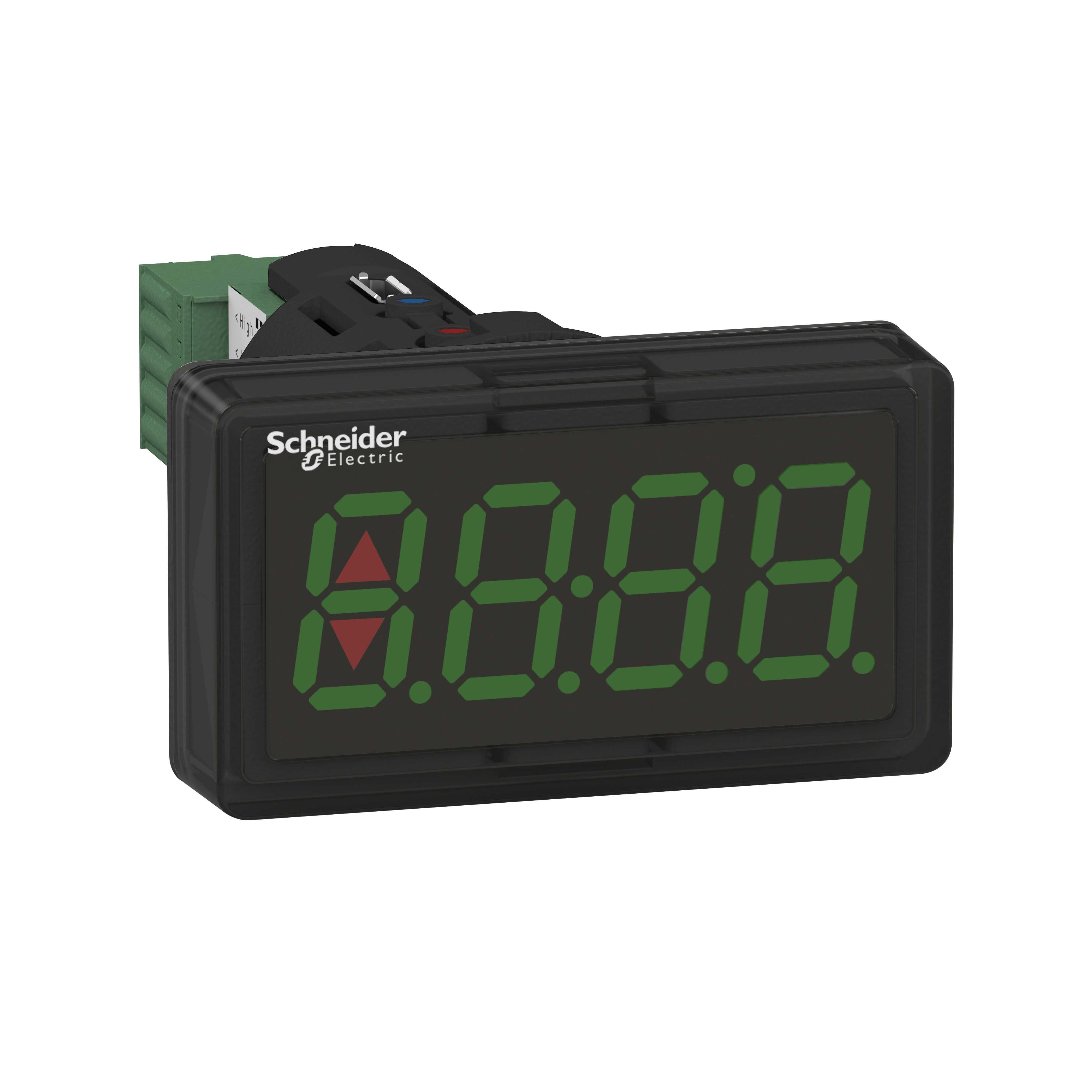 Schneider Electric - Panelmeter for Ø22 mm montasje med display i grønn farge og 4..20 mA forsyning