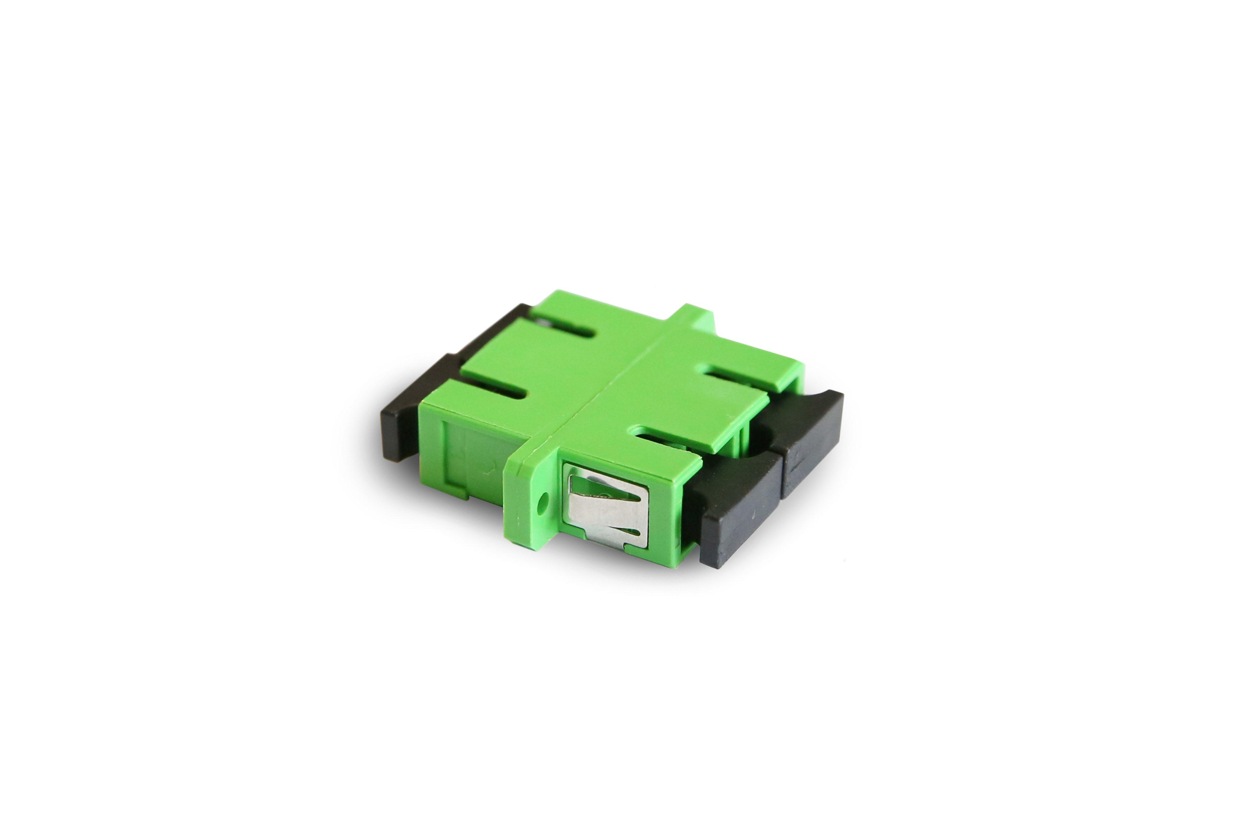 Schneider Electric - SC/APC duplex fiberadapter, Actassi, singelmodus, zirkonium keramisk hylse, grønt plasthus