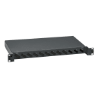 Schneider Electric - Fiberpanel basic 1U 24-fiber, passer til 12 SC duplex adaptere, ubestykket