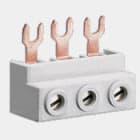 Hager - tilkoblingsklemme 3-pol, til motorvernbrytere 0,1-25A, type MM5--N