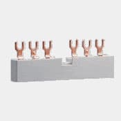 Hager - Faseskinne, 2 motorvernbrytere