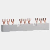 Hager - Faseskinne, 3 motorvernbrytere