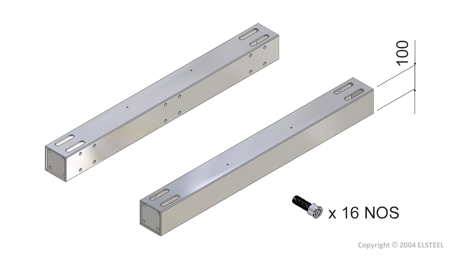 Elsteel - Sokkelprofil forsterket 1400mm