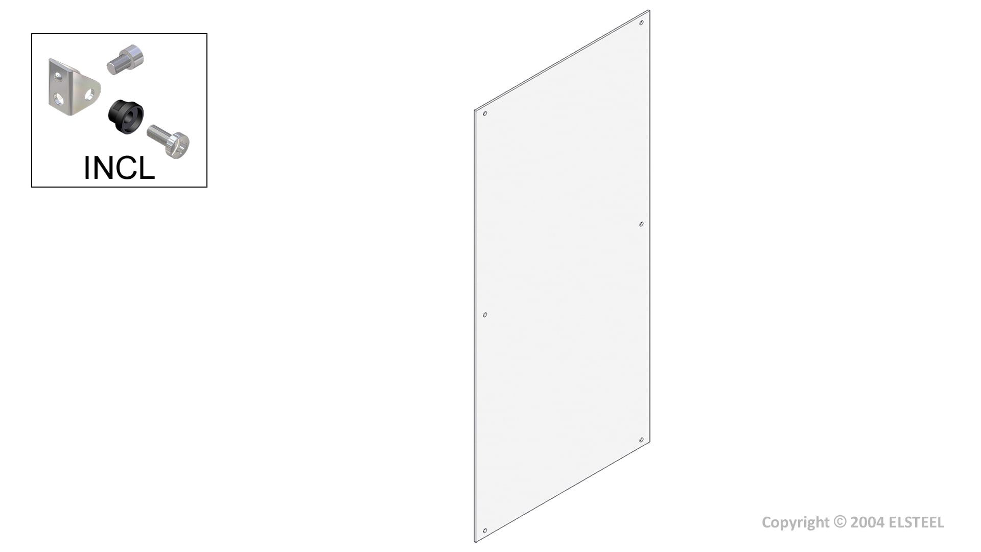 Elsteel - Flat dekkplate 400x400mm