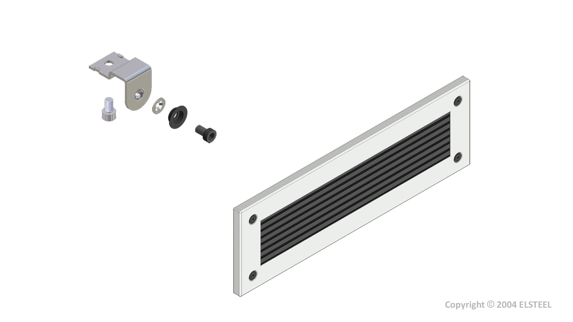 Elsteel - Dekkplate med ventilasjon 1000x200mm