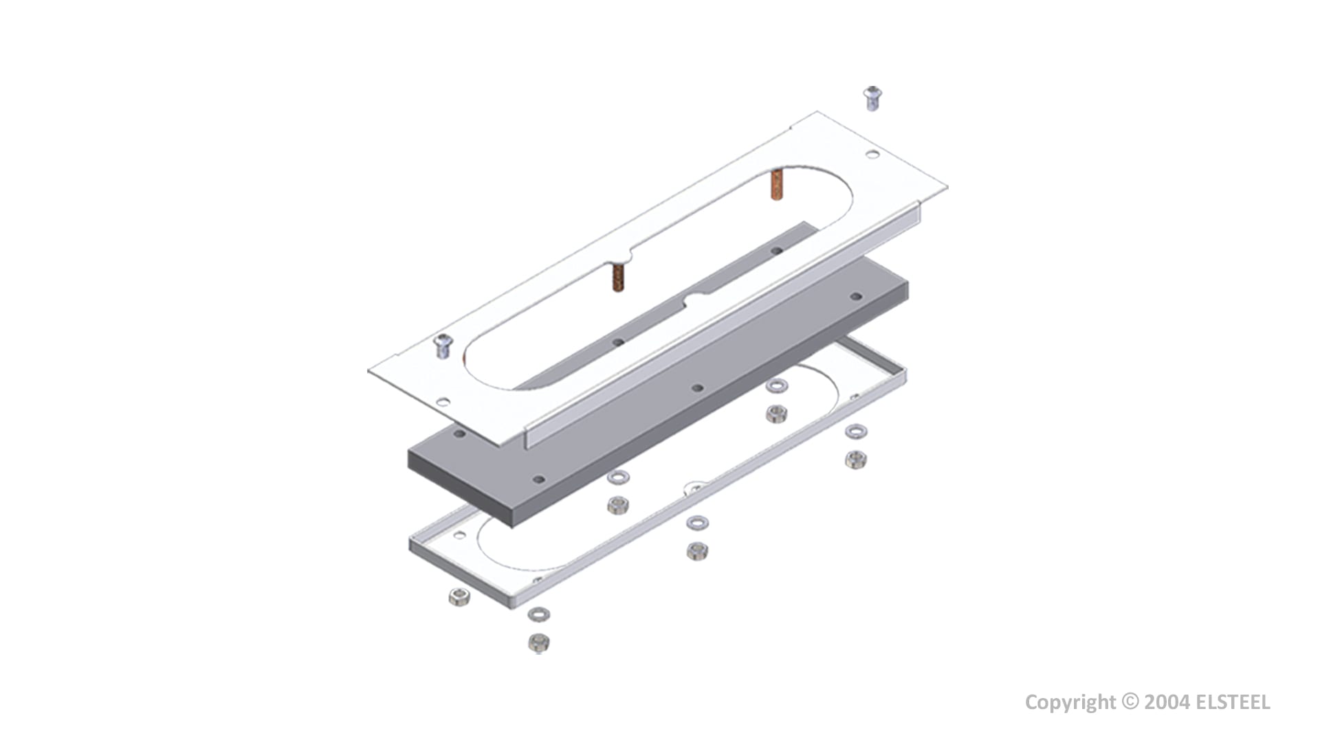 Elsteel - Skumflensplate 400x100mm