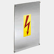 Hager - univers N, blank pvc-deksel, h300xb250mm