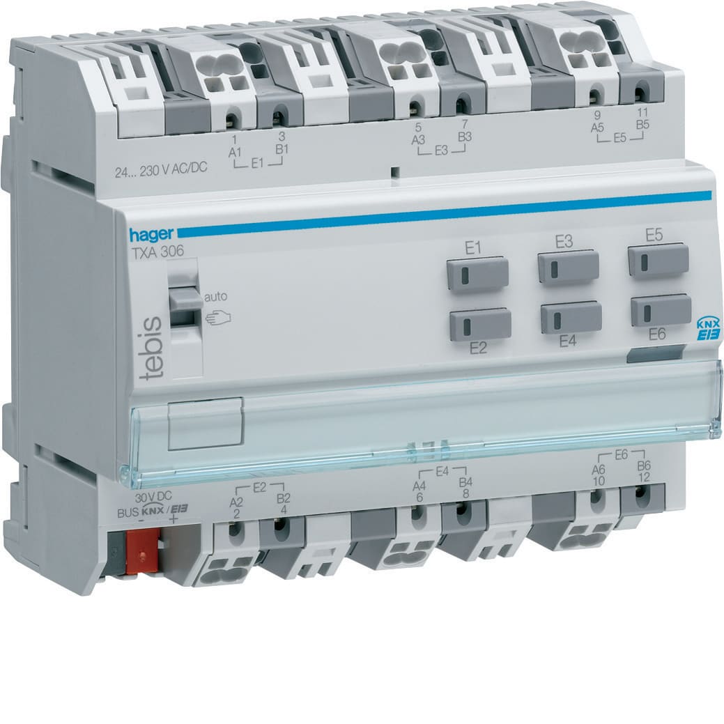 Tebis - Binærinngang 6-Kanal Universal 24V - 230 V Ac/Dc Og Potensial Fri