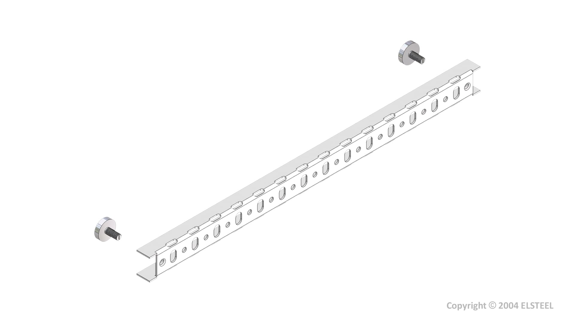 Elsteel - Kabelholder for dør 300mm