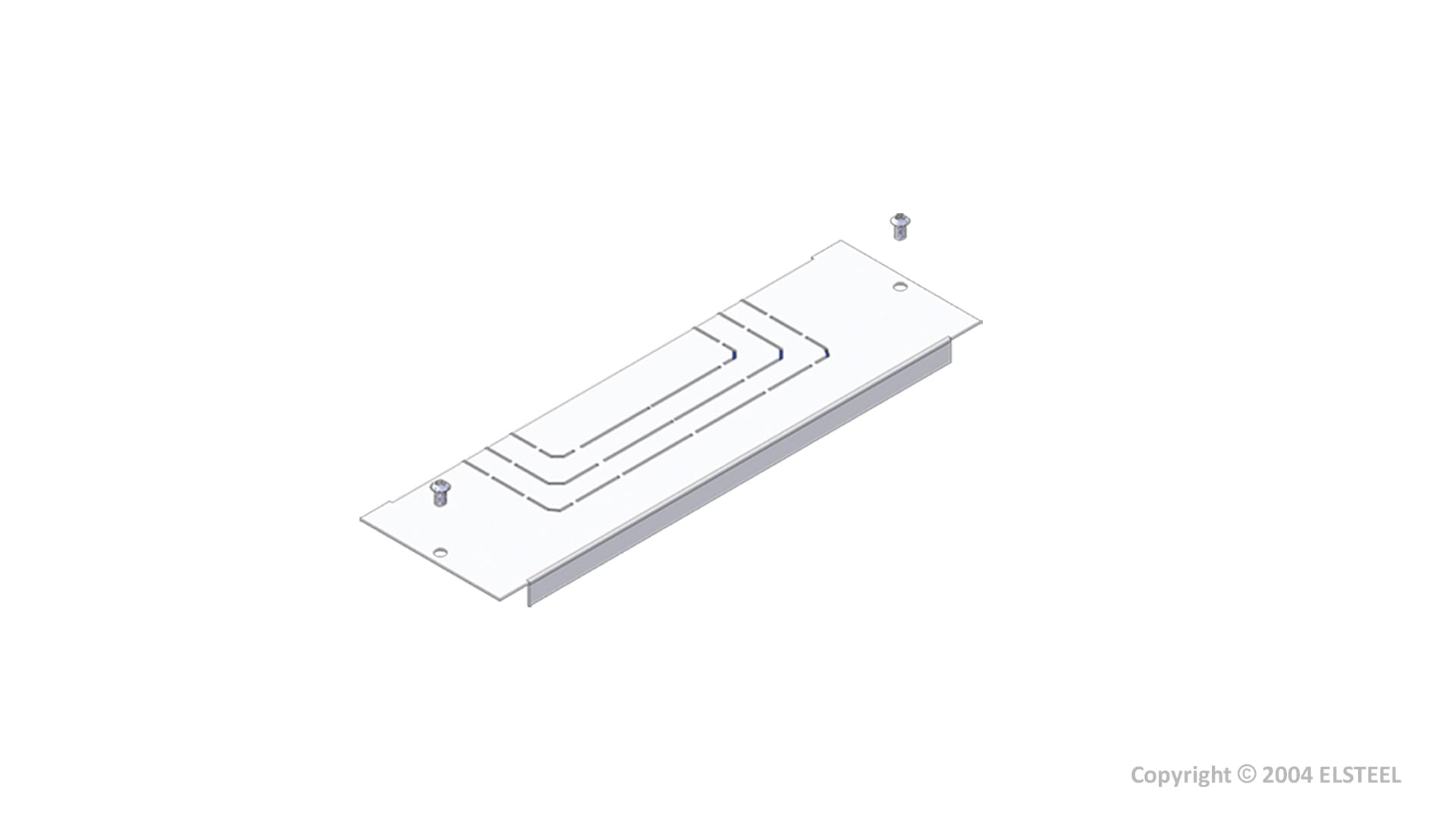 Elsteel - Knock out flensplate 200x100mm
