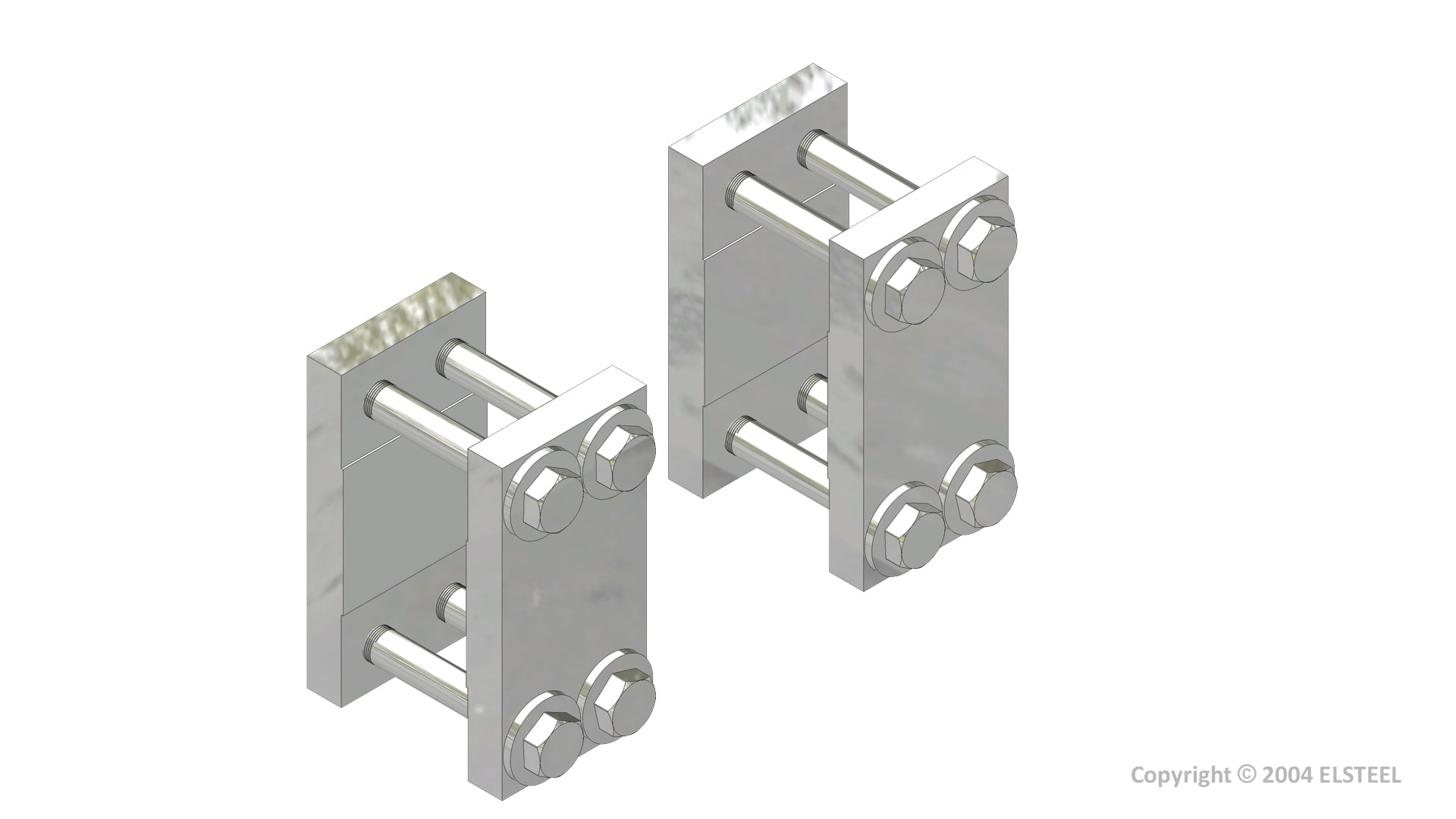 Elsteel - Skinneklemme 10x120 mm.