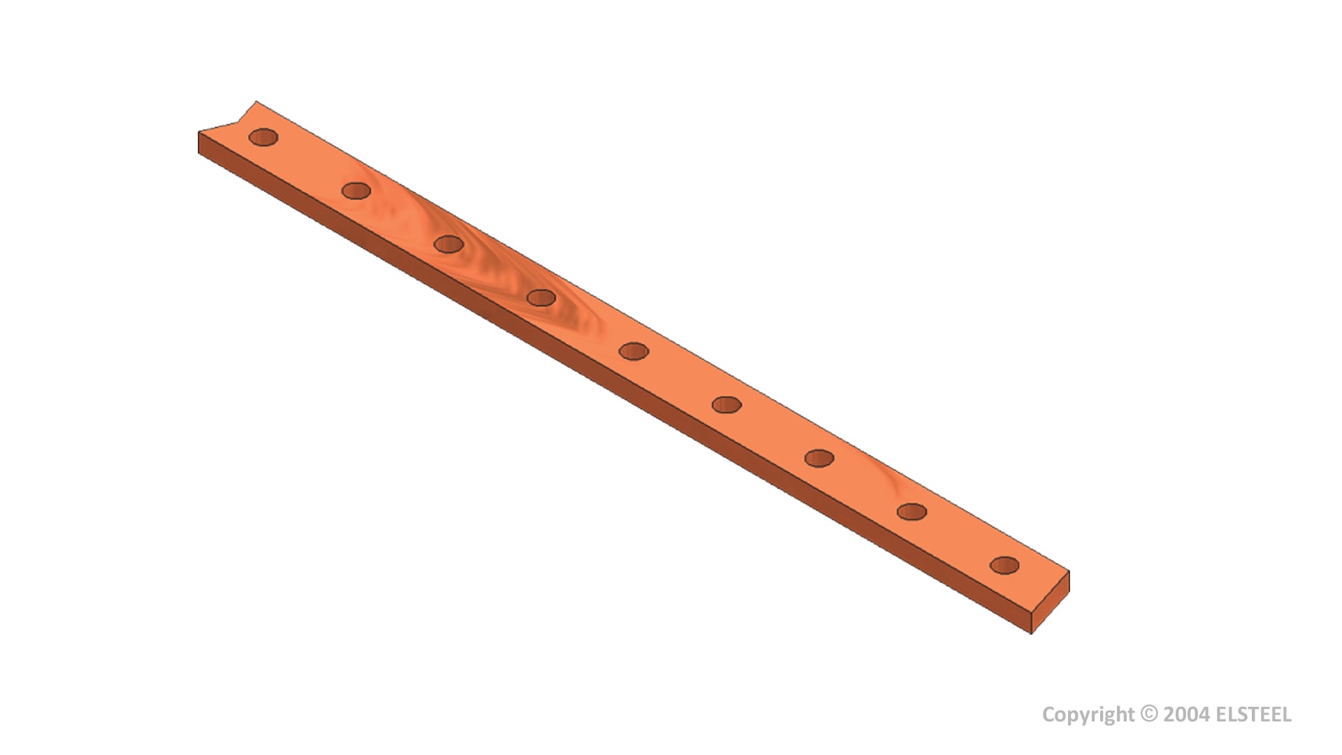 Elsteel - Kobberskinne 250A 5x15x4000mm