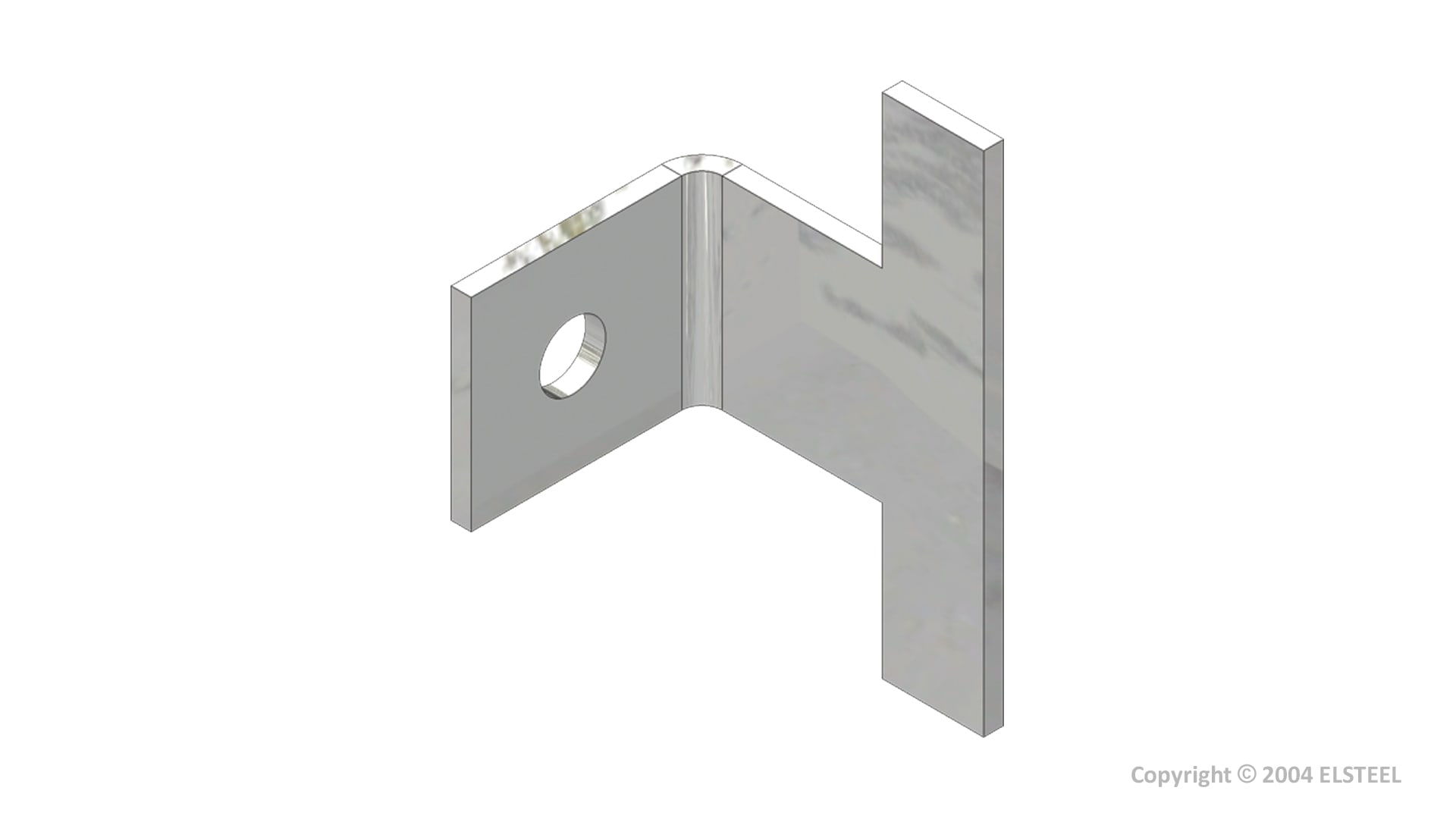 Elsteel - Holder for jordskinne 1x10x5