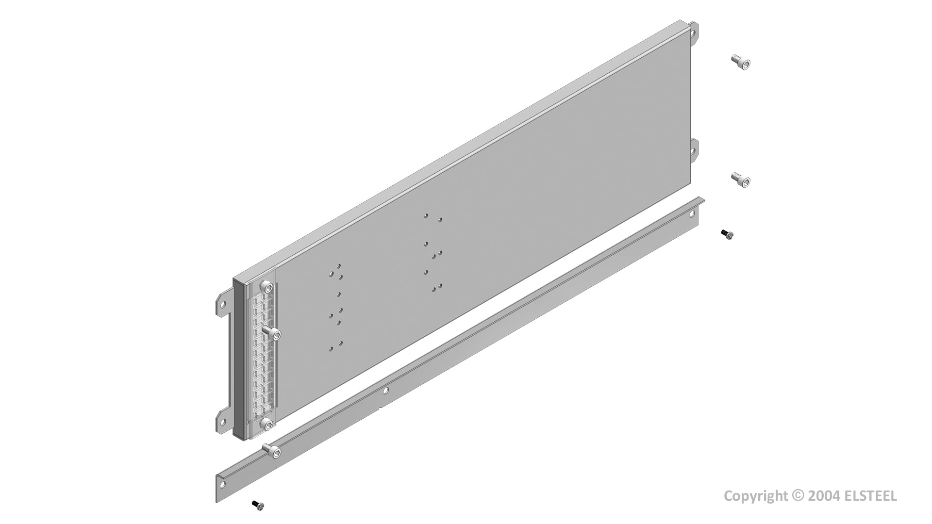 Elsteel - Fast montasjeplate 600x400