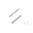 Elsteel - Skinne for montasjeplate til Form4 600mm
