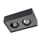 SG Armaturen - Cube DimToWarm sort 2x6W LED, L90/B10> 50.000