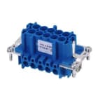 Wieland Electric GmbH - Han-innsats, 10pol, Blå, Skruklemme