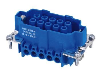 Wieland Electric GmbH - Hun-innsats, 10pol, Blå, Skruklemme