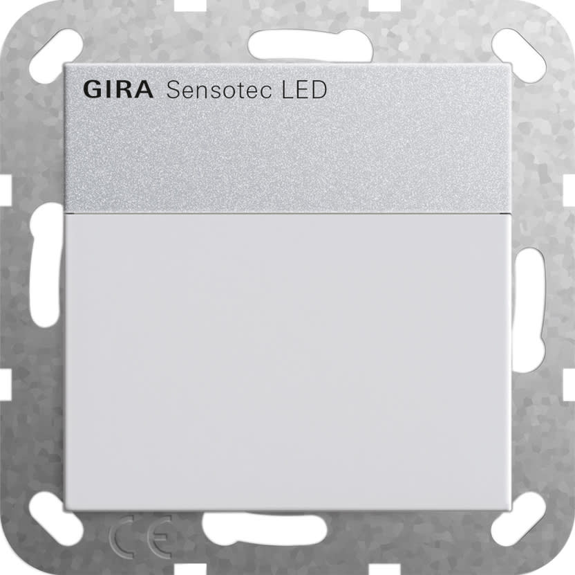 GIRA - Sensotec LED med fjernkontroll, aluminiumsfarget