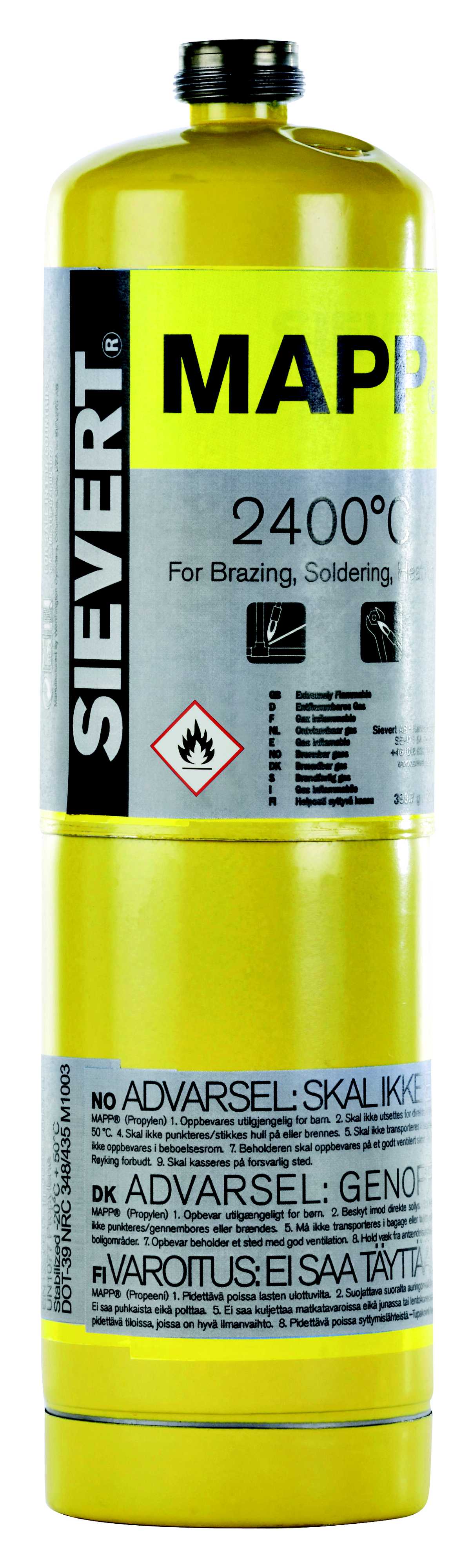 Sievert - MAPP Gass 400g 1"UNF
