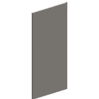 ABB Electrification - TwinLine montasjeplate TZM412, H=1800mm, B=996mm, D=2mm, galvanisert stål, for skaptype G/L/W