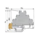 Wieland Electric GmbH - Installasjonsklemme med jord, WK, 2.5-3DSL 3etg.