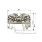 Wieland Electric GmbH - Fjærklemme, WKF, 2.5 /35, Grå