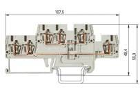 Wieland Electric GmbH - Etasjeklemme, Fjærklemme, WKFN, 2.5 E1/2/35