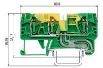 Wieland Electric GmbH - Jordklemme, Fjærklemme, WKFN,4 D1/2/SL/35