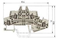 Wieland Electric GmbH - Etasjeklemme, Fjærklemme, WKF, 1.5 E/35