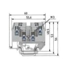 Wieland Electric GmbH - Dobbelklemme, Skruklemmeklemme, WK, 4/D2/2U -VO