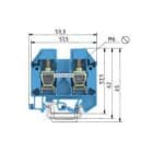 Wieland Electric GmbH - Rekkeklemme, Skruklemme, WKN, 16/U, Blå -VO