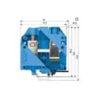 Wieland Electric GmbH - Rekkeklemme, Skruklemme, WKN, 150/U, Blå