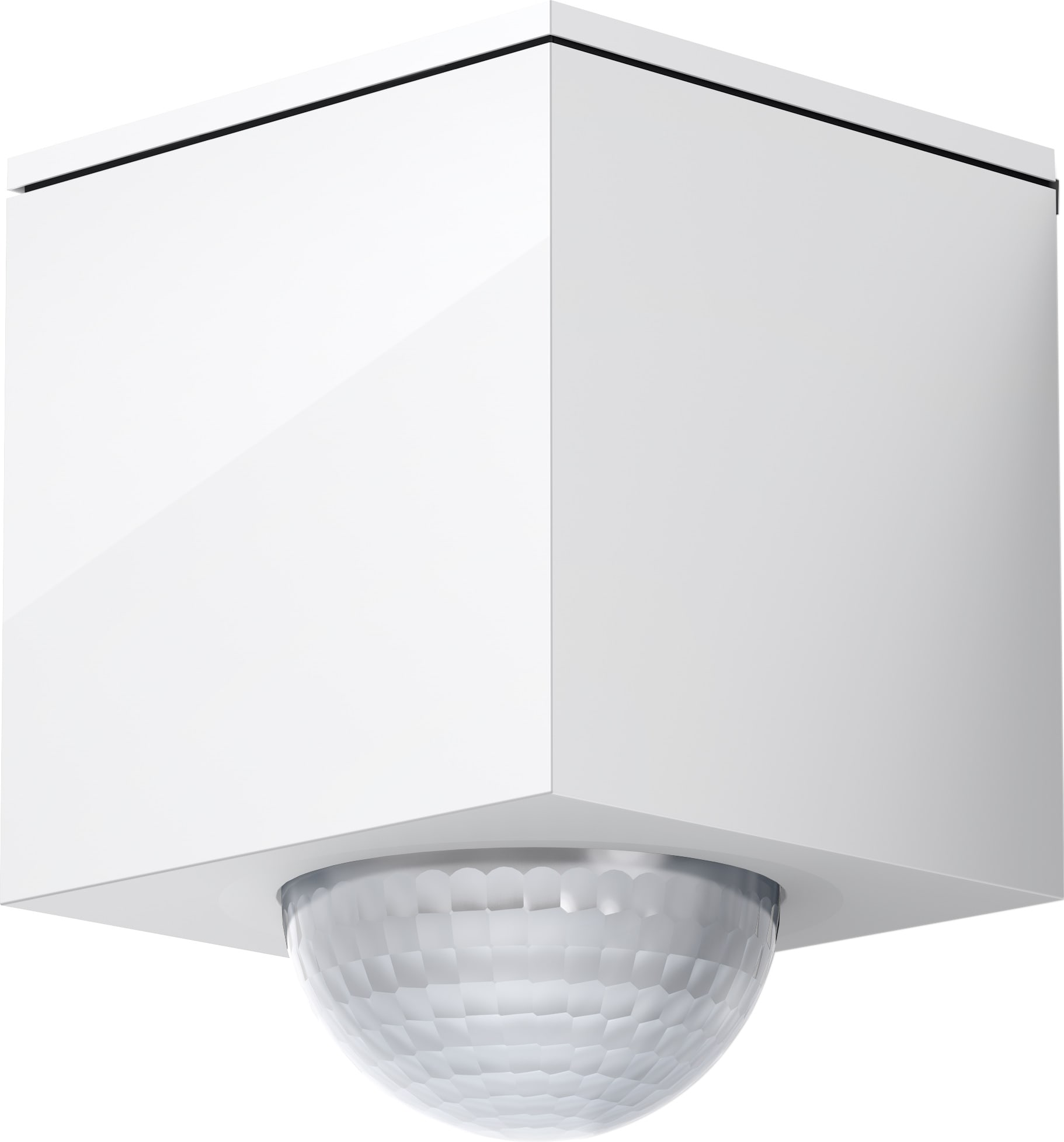 GIRA - Cube 120 bevegelsesmelder, renhvit glanset
