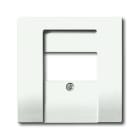 ABB Electrification - Sentral Plate Lyd/Bilde/Usb Hvit Matt