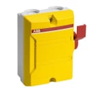 Hauge - Sikkerhetsbryter, BWS316YTPN, 3P, 400V, 16A, 7.5kW, Plastkapsling, IP54, Rød/gul, Sidebetjent, 1NO
