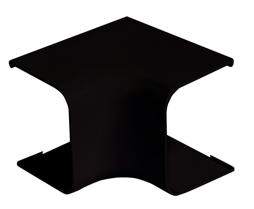 Grøntklima AS - Innvendig bend, 80 x 60mm sort, til Standard & Artic