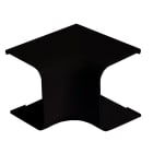 Grøntklima AS - Innvendig bend, 80 x 60mm sort, til Standard & Artic