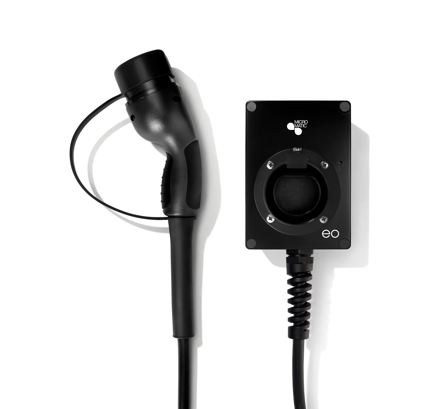 Function - Ladestasjon EO Mini: Mode 3, T1 Kabel 5m, 230V 1F 32A 7kW, DCL, Farge: Sort matt