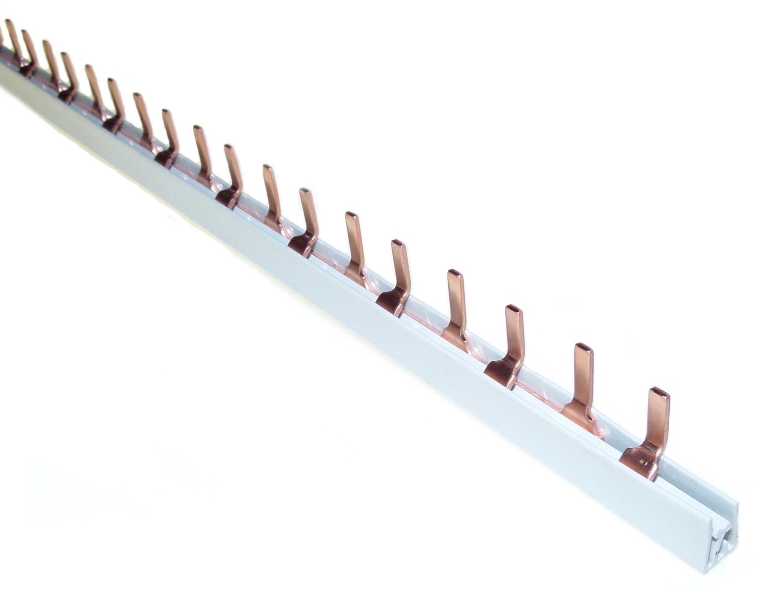 Elkutec - Samleskinne stifttilkobling 10mm² L1, L2 - 56 mod
