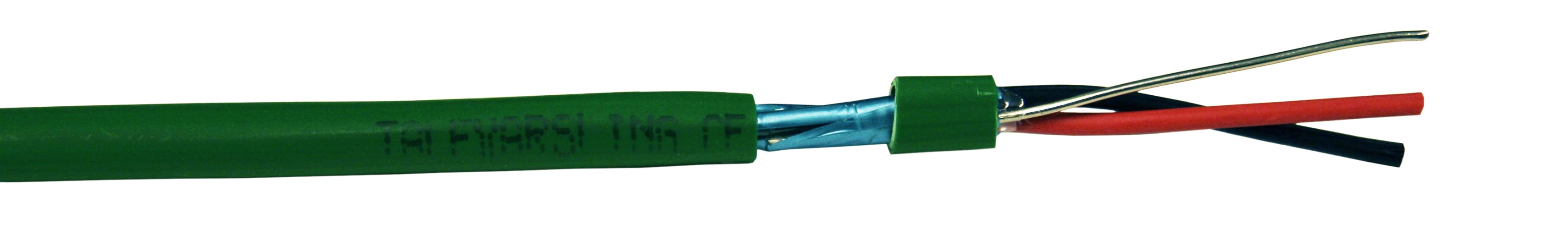 Elis Elektro AS - Brannalarmkabel Grønn m/jordtråd 1x2x1mm Talevarsling