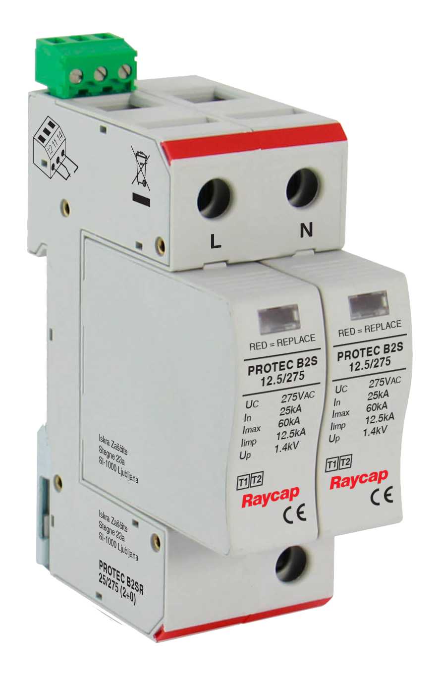 Iskra Zascite d.o.o - Overspenningsvern B2SR 2P 440V m/si
