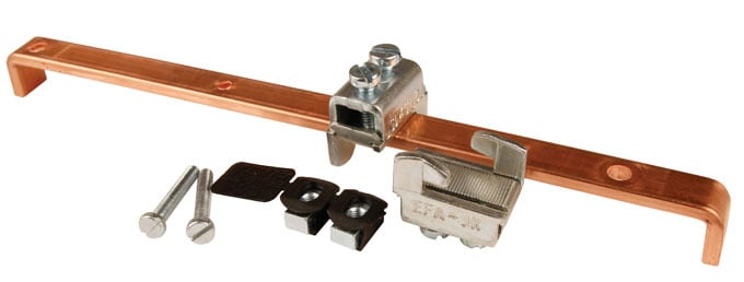 Norasonde - Jordskinne 260mm m/2 klemmer