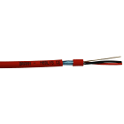 Elis Elektro AS - Brannalarmkabel Rød m/jordtråd 1x2x1mm Brann/nødlys