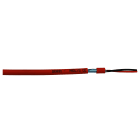 Kabeltec - Brannalarmkabel Rød u/jordtråd 1x2x1mm Brann/nødlys