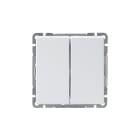 ABB Electrification - Impressivo bryter 6-6 innfelt dobbel endevender Hvit