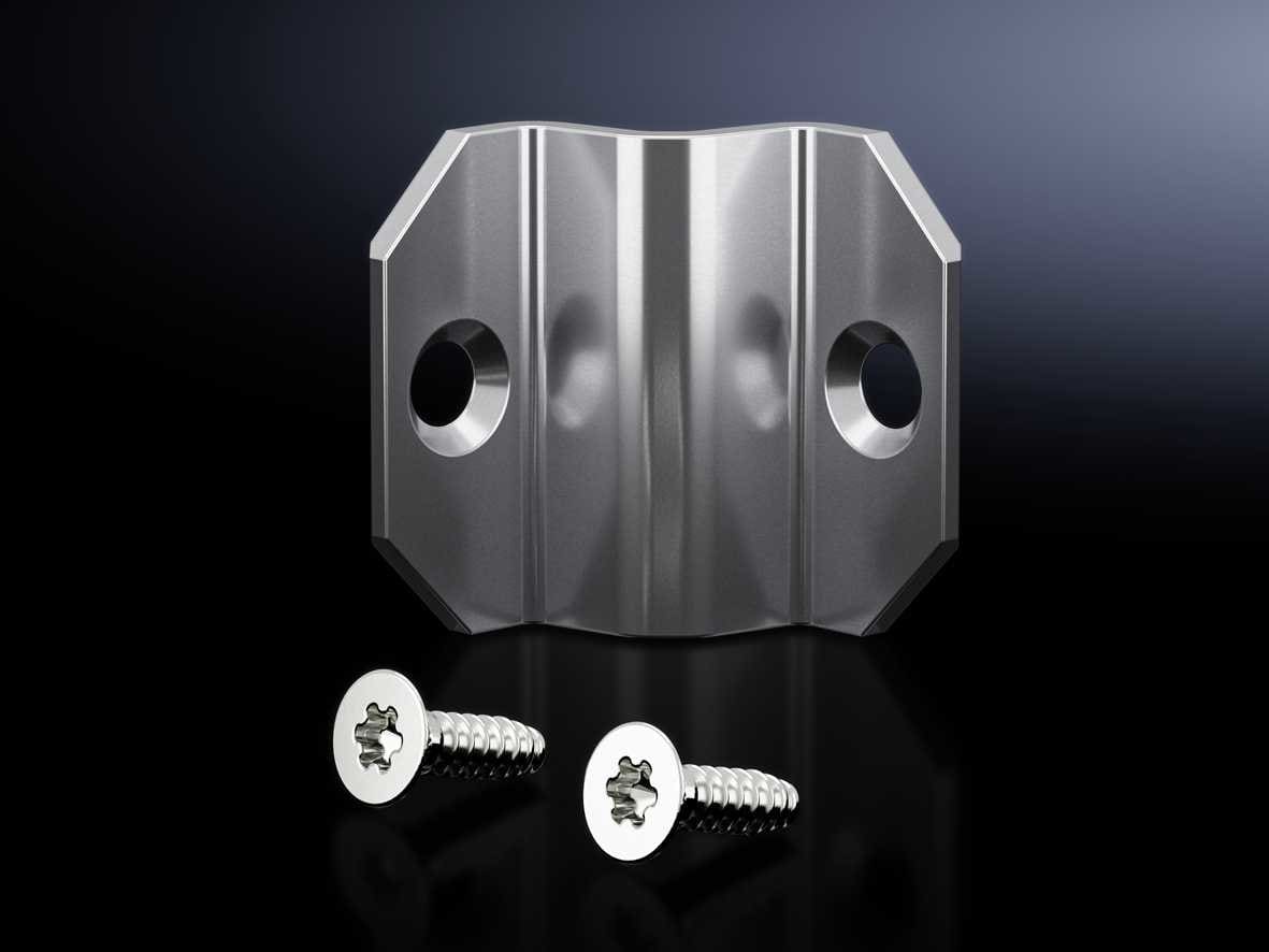 Rittal - VX IT-kontakt, utvendig, 3 mm, for montering av skott, i ett stykke